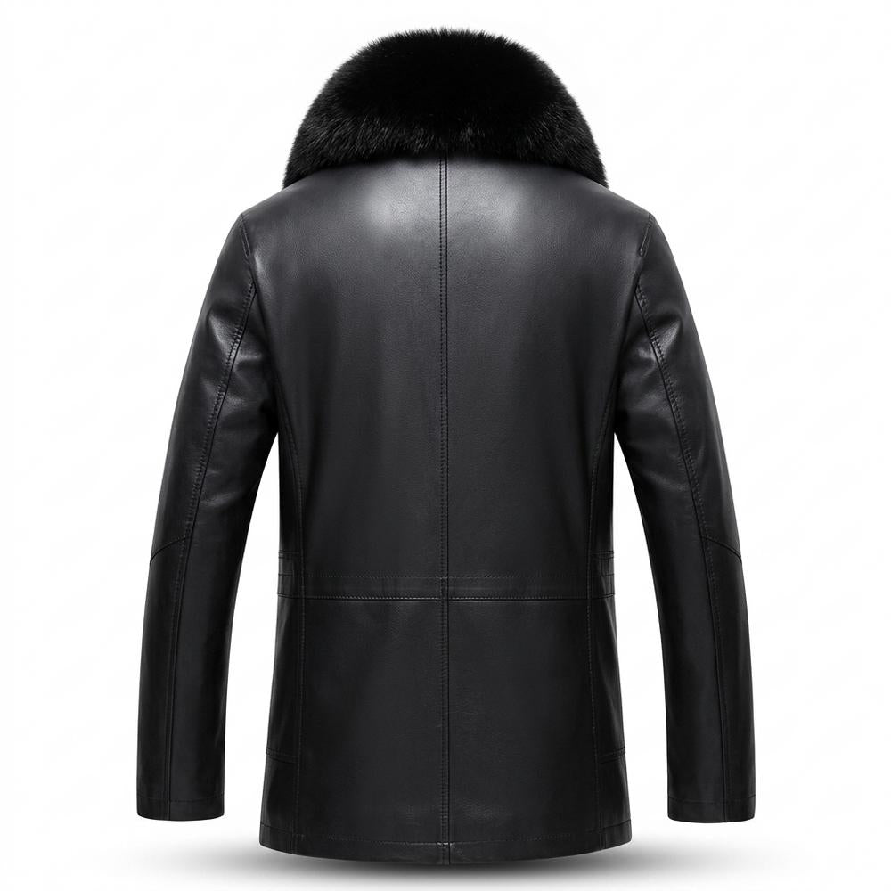 Gentleman Code - Eeror | Gefütterte Fellbesetzte Lederjacke Herren