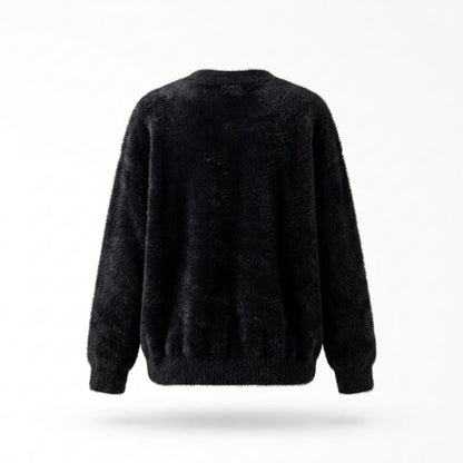 Gentleman Code - Cimok | Flauschige Langärmlige Strickjacke Damen