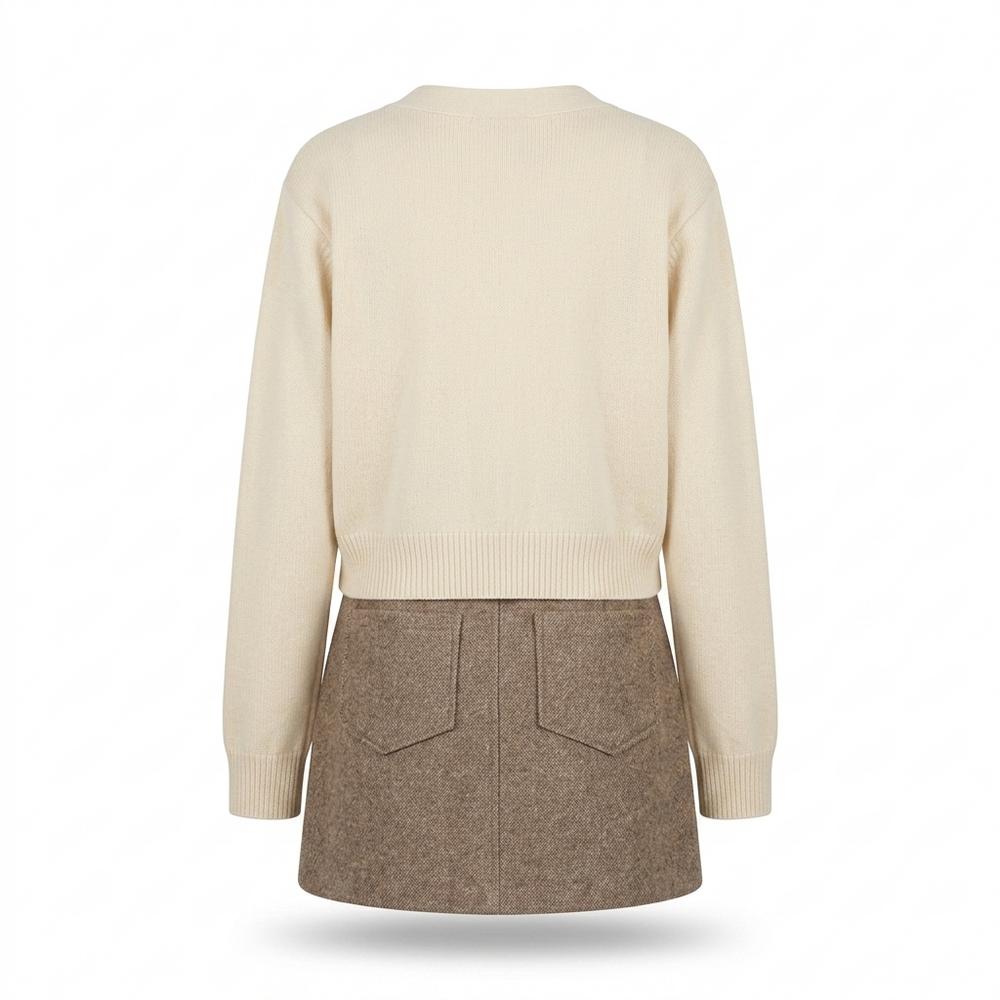 Gentleman Code - Tovet | Feingestrickter Geknöpfter Cardigan Damen