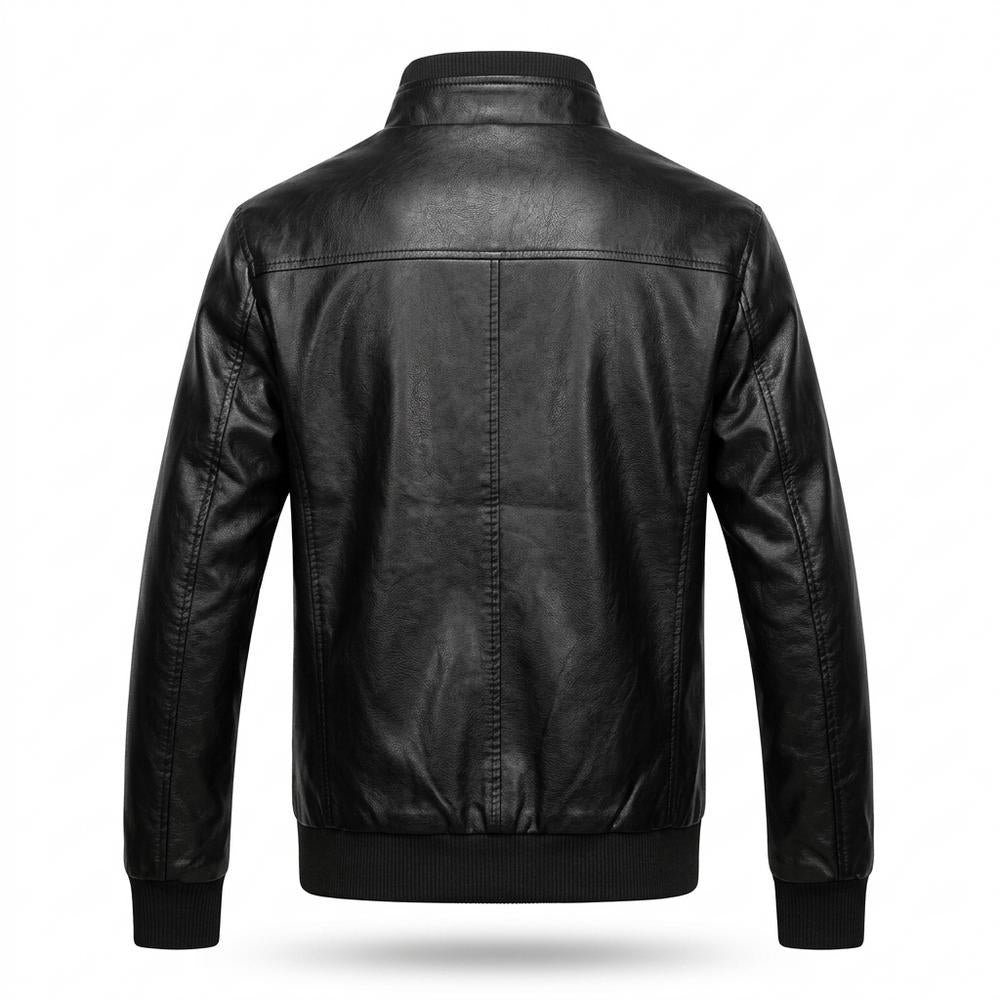 Gentleman Code - Yovil | Gesteppte Gefütterte Lederjacke Herren