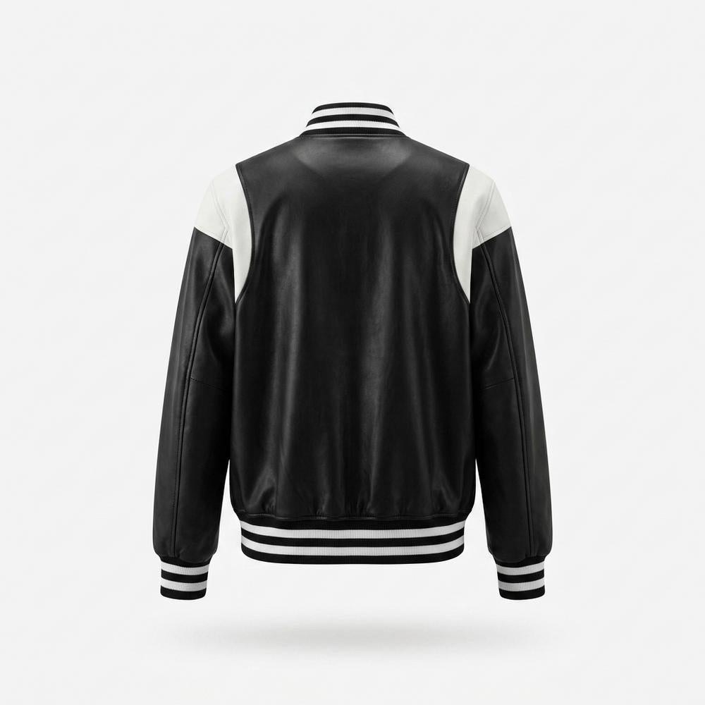 Gentleman Code - Nikal | Geknöpft Zweifarbig Lederjacke Unisex