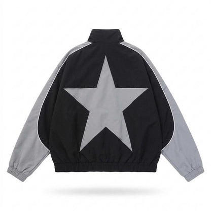 Gentleman Code - Yozuk | Colorblock Stehkragen Jacke Unisex
