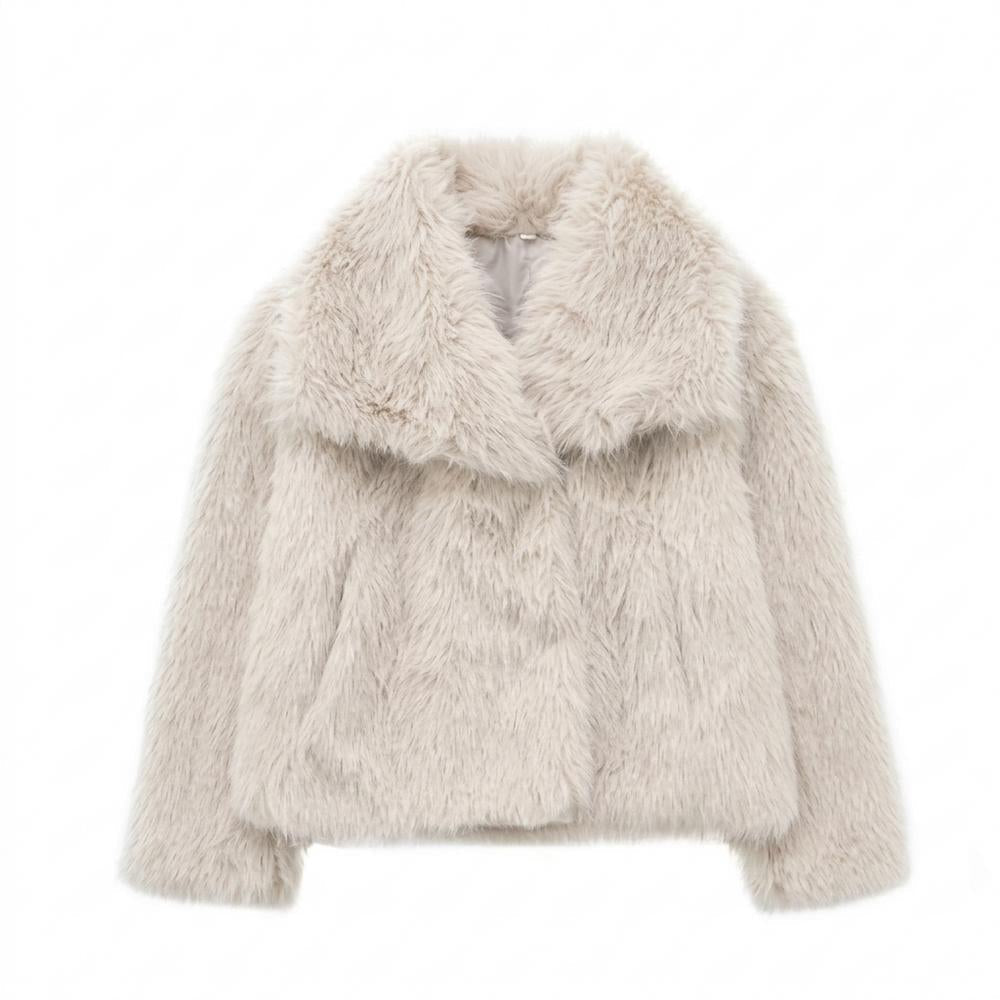 Gentleman Code - Taher | Flauschig Kurzgeschnitten Jacke Damen