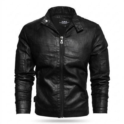 Gentleman Code - Vekin | Tailliert Gesteppt Lederjacke Herren