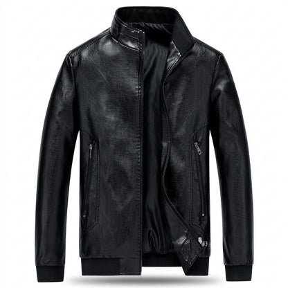 Gentleman Code - Vutod | Gefüttert Gerippt Lederjacke Herren