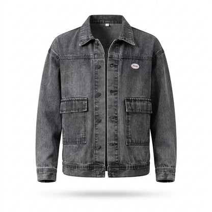 Gentleman Code - Eelem | Denim Geknöpft Jacke Herren