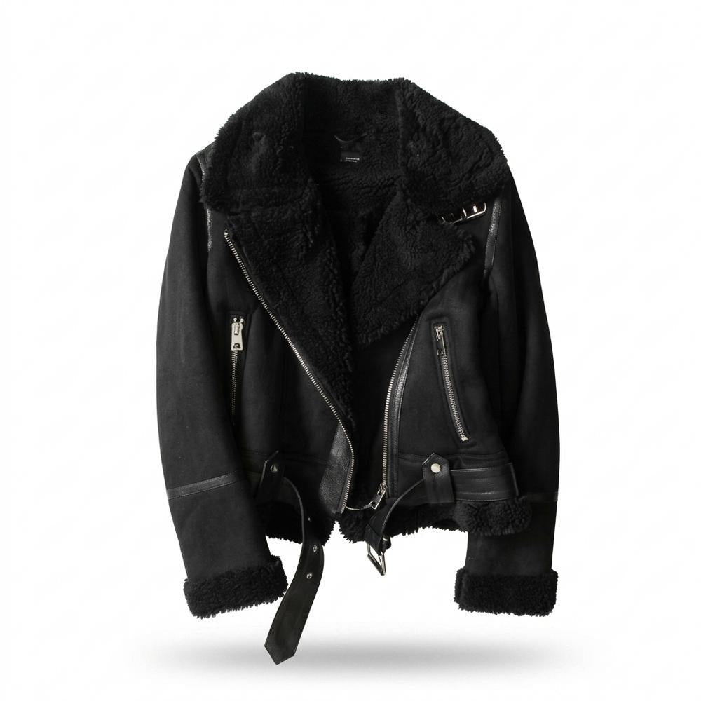 Gentleman Code - Koted | Gefüttert Asymmetrisch Wildleder-Jacke Damen