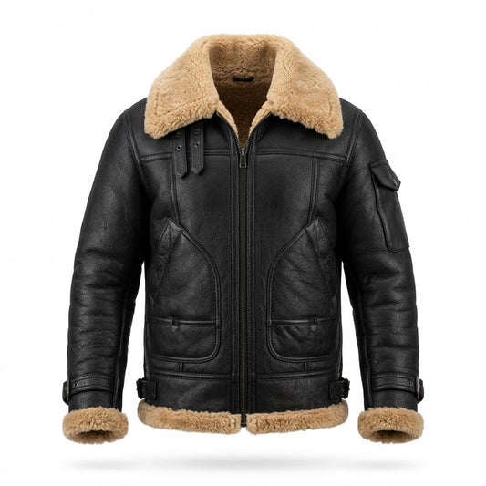 Gentleman Code - Mepov | Gefüttert Robust Lederjacke Herren