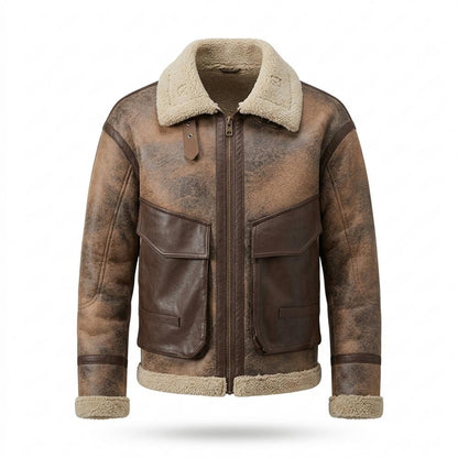 Gentleman Code - Notam | Gefüttert Patiniert Lederjacke Herren