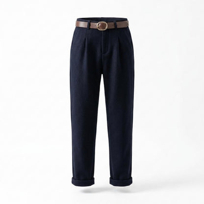 Gentleman Code - Vogal | Plissiert Hochgeschnitten Hose Damen