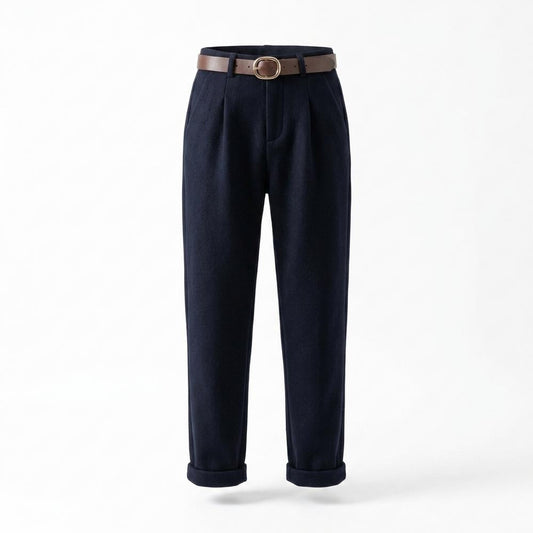 Gentleman Code - Vogal | Plissiert Hochgeschnitten Hose Damen