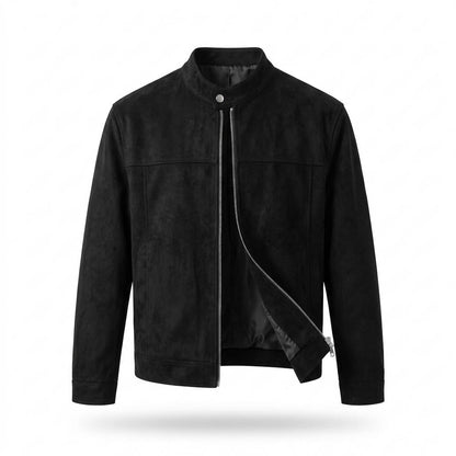 Gentleman Code - Lafed | Schlichte Veloursartige Wildleder-Jacke Herren