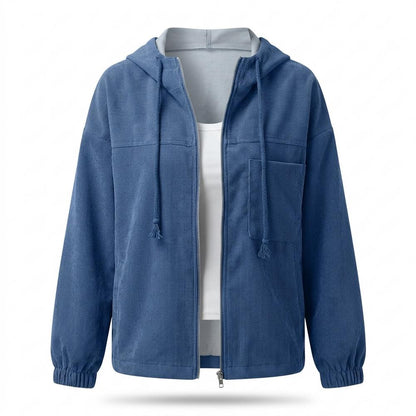 Gentleman Code - Diful | Gerippt Reißverschluss Jacke Damen