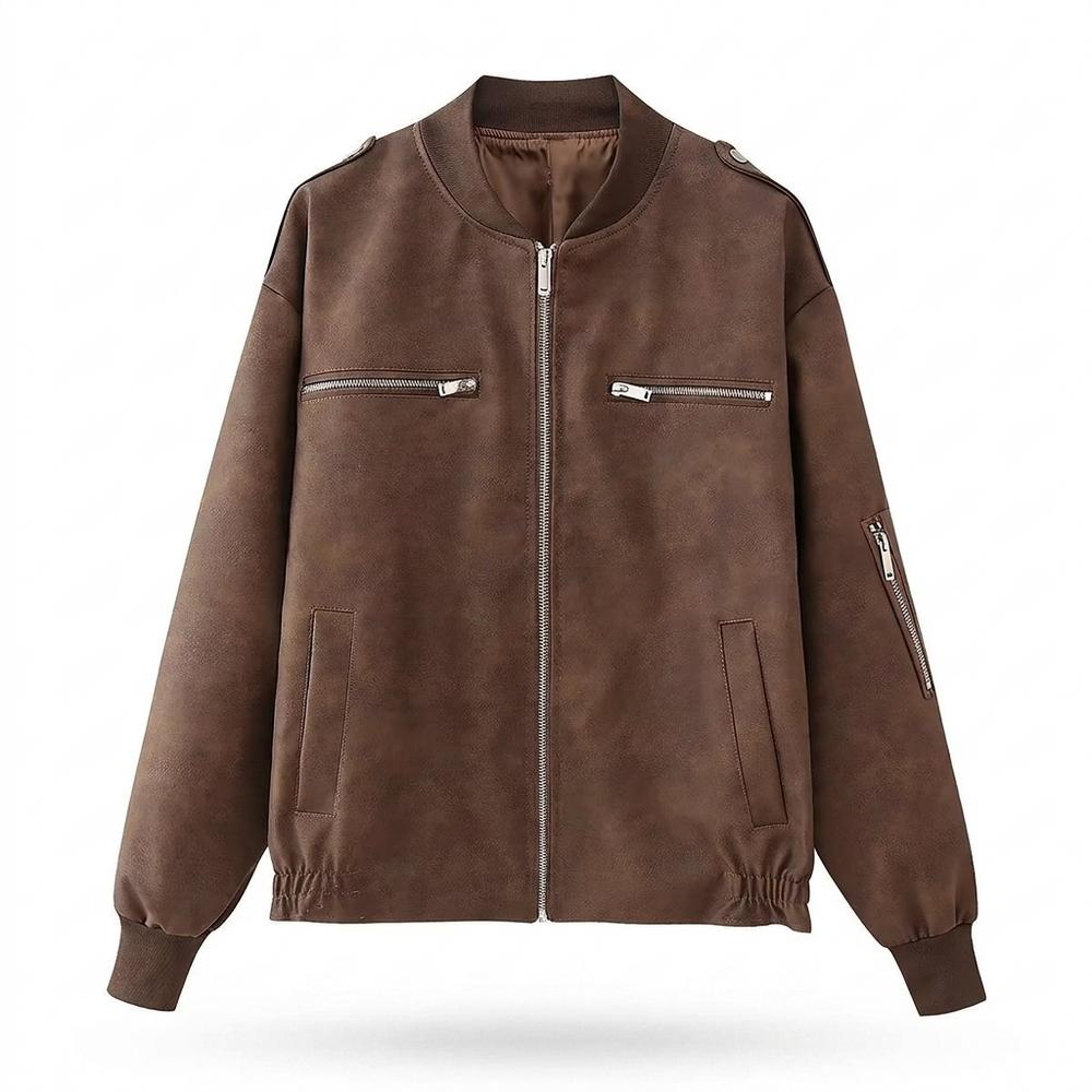 Gentleman Code - Tumev | Gefütterte Locker Geschnittene Wildleder-Jacke Unisex