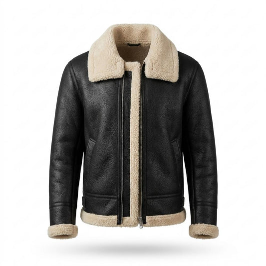 Gentleman Code - Yovet | Genarbte Gefütterte Lederjacke Herren