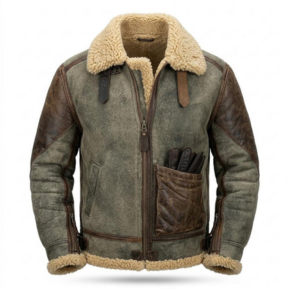 Gentleman Code - Kelin | Gefüttert Robust Lederjacke Herren