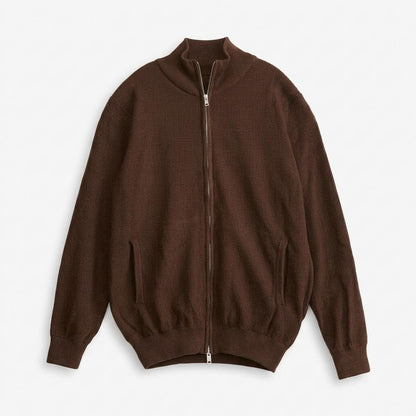 Gentleman Code - Cohek | Strukturiert Hochgeschlossen Strickjacke Herren