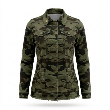 Gentleman Code - Zuzis | Gemustert Geknöpft Jacke Damen
