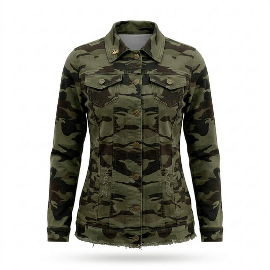 Gentleman Code - Zuzis | Gemustert Geknöpft Jacke Damen