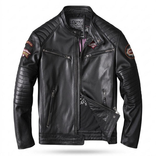 Gentleman Code - Notok | Gesteppte Genarbte Lederjacke Herren
