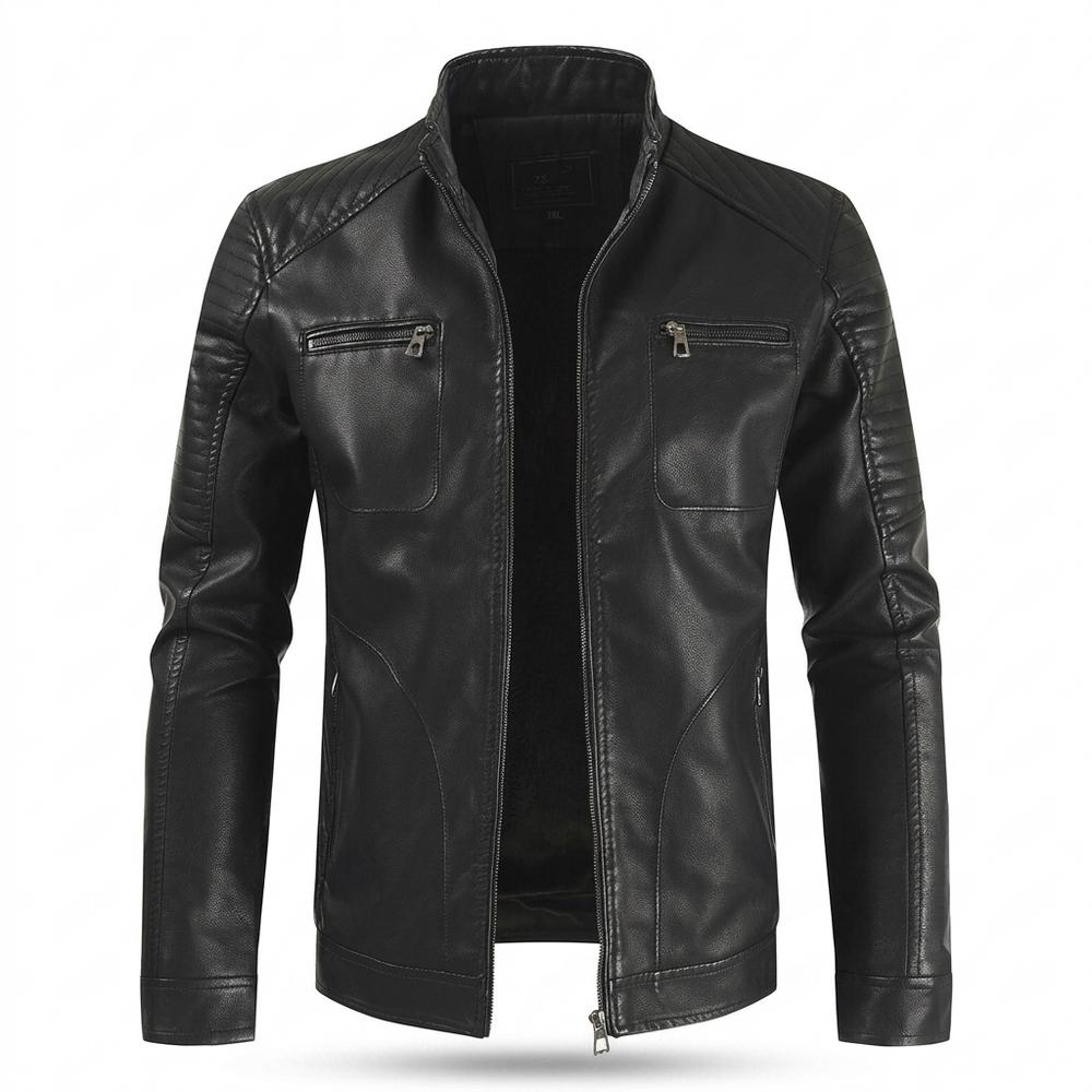 Gentleman Code - Kamar | Gefüttert Gesteppt Lederjacke Herren