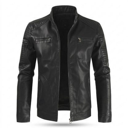Gentleman Code - Kamar | Gefüttert Gesteppt Lederjacke Herren