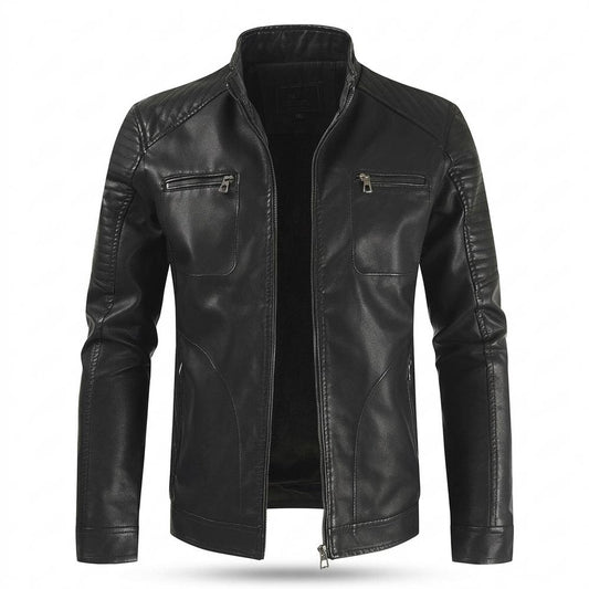 Gentleman Code - Kamar | Gefüttert Gesteppt Lederjacke Herren