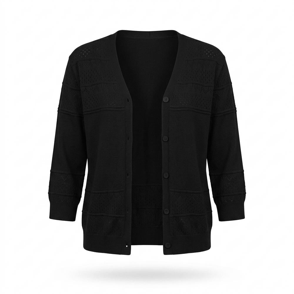 Gentleman Code - Eitil | Geknöpft Strukturiert Cardigan Damen