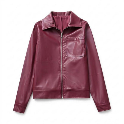 Gentleman Code - Nuhas | Glatt Gefüttert Lederjacke Unisex