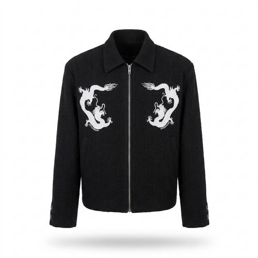 Gentleman Code - Kevor | Strukturiert Bestickt Jacke Unisex