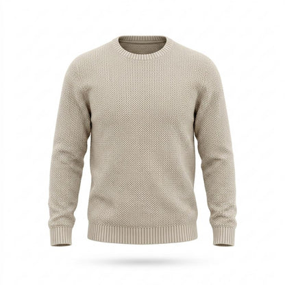 Gentleman Code - Tizal | Strukturiert Rundhals Pullover Herren