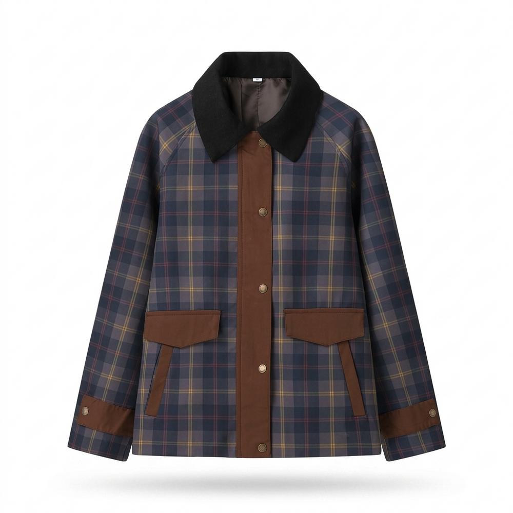 Gentleman Code - Dehan | Karierte Geknöpfte Jacke Unisex