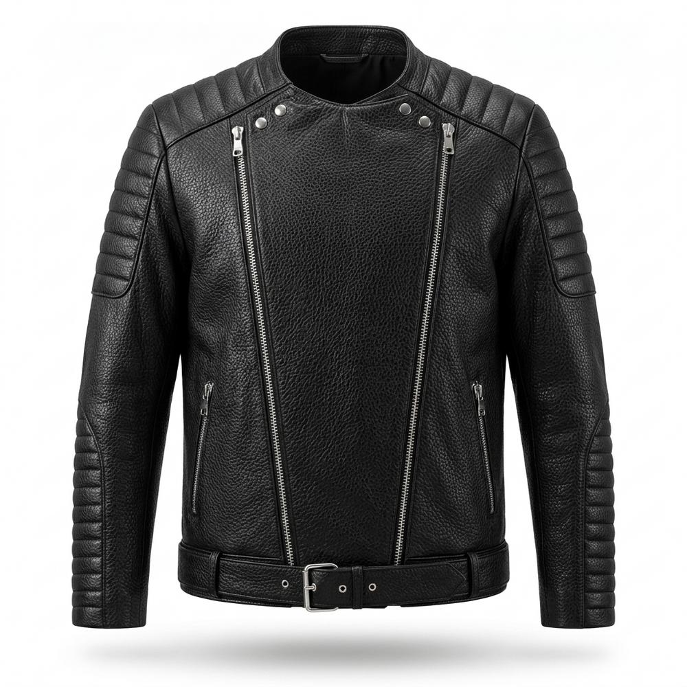 Gentleman Code - Livim | Genarbt Gesteppt Lederjacke Herren