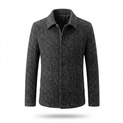 Gentleman Code - Ralav | Fischgratgemustert Gefüttert Jacke Herren