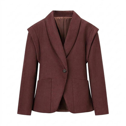 Gentleman Code - Kufis | Tailliert Gefüttert Wildleder-Jacke Damen