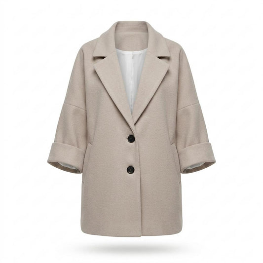 Gentleman Code - Zibed | Oversized Geknöpfter Mantel Damen