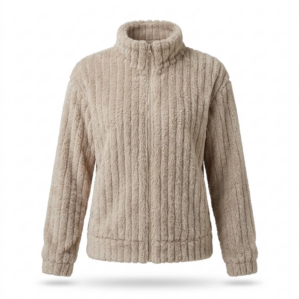 Gentleman Code - Datus | Gerippt Flauschig Jacke Damen