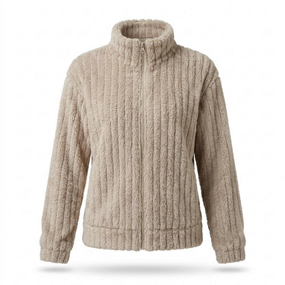 Gentleman Code - Datus | Gerippt Flauschig Jacke Damen