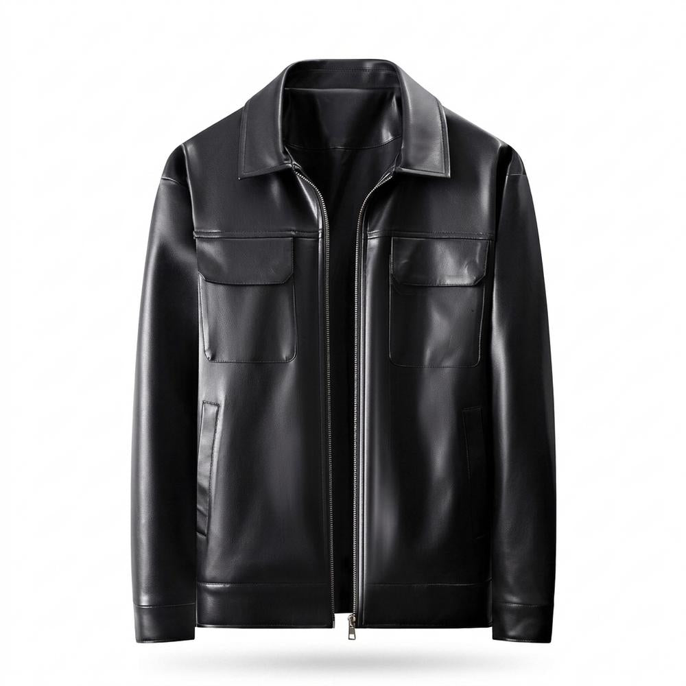 Gentleman Code - Eofan | Perforiert Gefüttert Lederjacke Herren