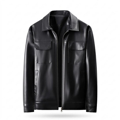 Gentleman Code - Eofan | Perforiert Gefüttert Lederjacke Herren