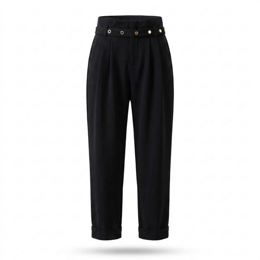 Gentleman Code - Yabur | Gegürtete Plissierte Hose Damen