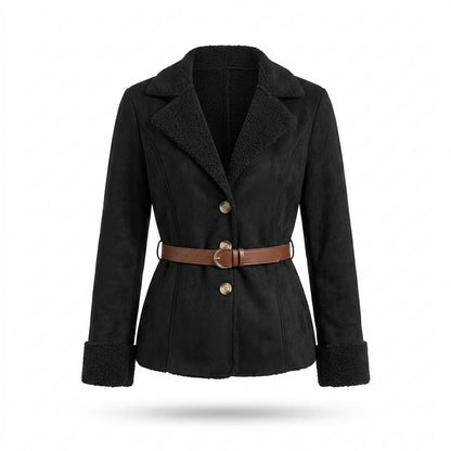 Gentleman Code - Liwek | Gefüttert Tailliert Wildleder-Jacke Damen