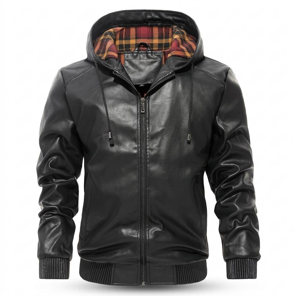 Gentleman Code - Lymor | Gefüttert Gerippt Lederjacke Herren