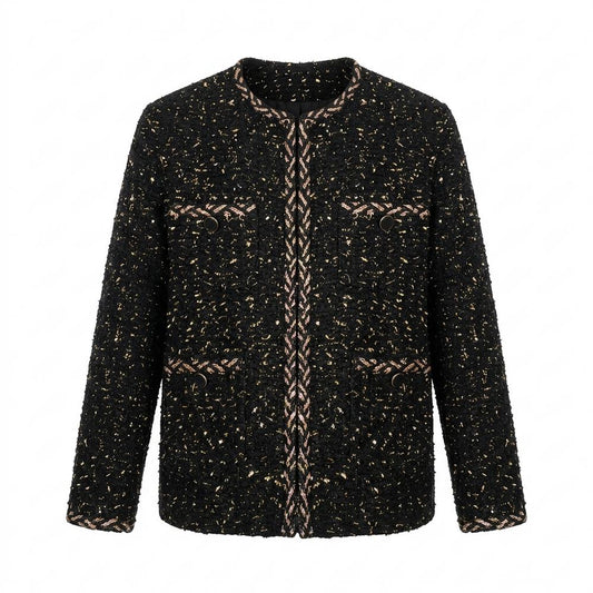 Gentleman Code - Netes | Strukturiert Kragenlos Jacke Damen