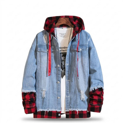 Gentleman Code - Mabar | Mehrfarbige Kapuzen Jacke Herren
