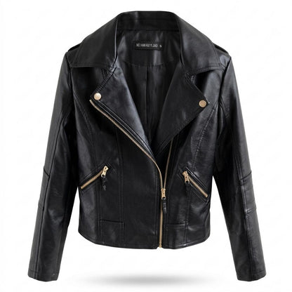 Gentleman Code - Ronik | Asymmetrisch Tailliert Lederjacke Damen