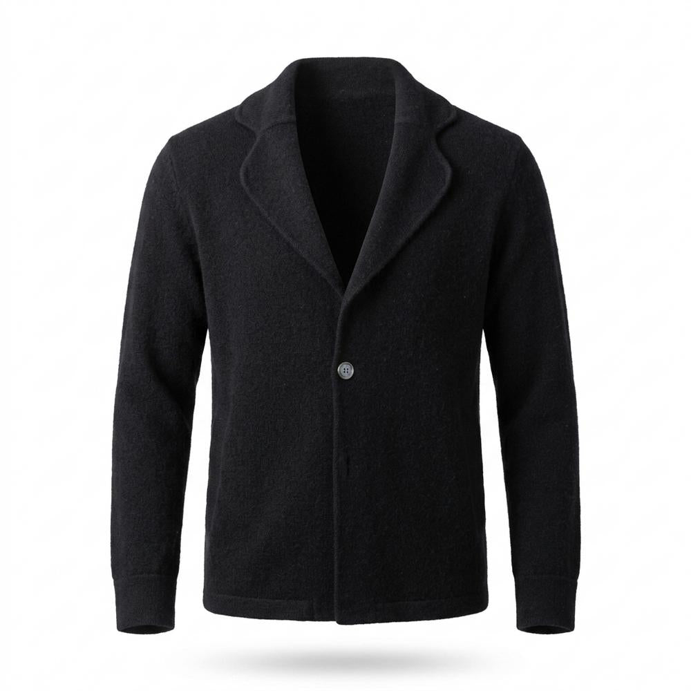 Gentleman Code - Yugud | Strukturierte Geknöpfte Strickjacke Herren