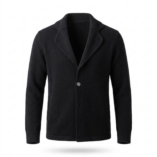 Gentleman Code - Yugud | Strukturierte Geknöpfte Strickjacke Herren
