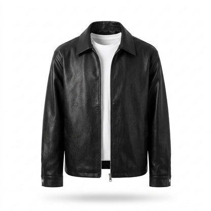 Gentleman Code - Sipad | Genarbt Gekragt Lederjacke Herren
