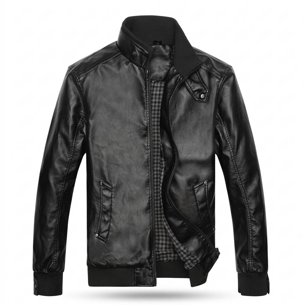Gentleman Code - Yovil | Gesteppte Gefütterte Lederjacke Herren